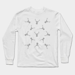 Deer pattern - gray. Long Sleeve T-Shirt